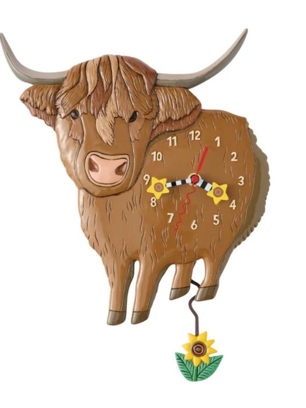 Allen Design Sunny Moo Highland Cow.